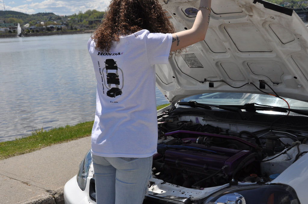 T-shirt Honda Civic EK coupe
