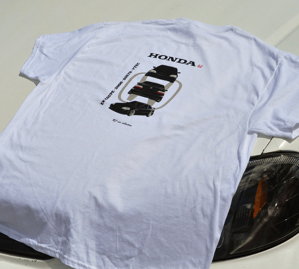 T-shirt Honda Civic EK coupe